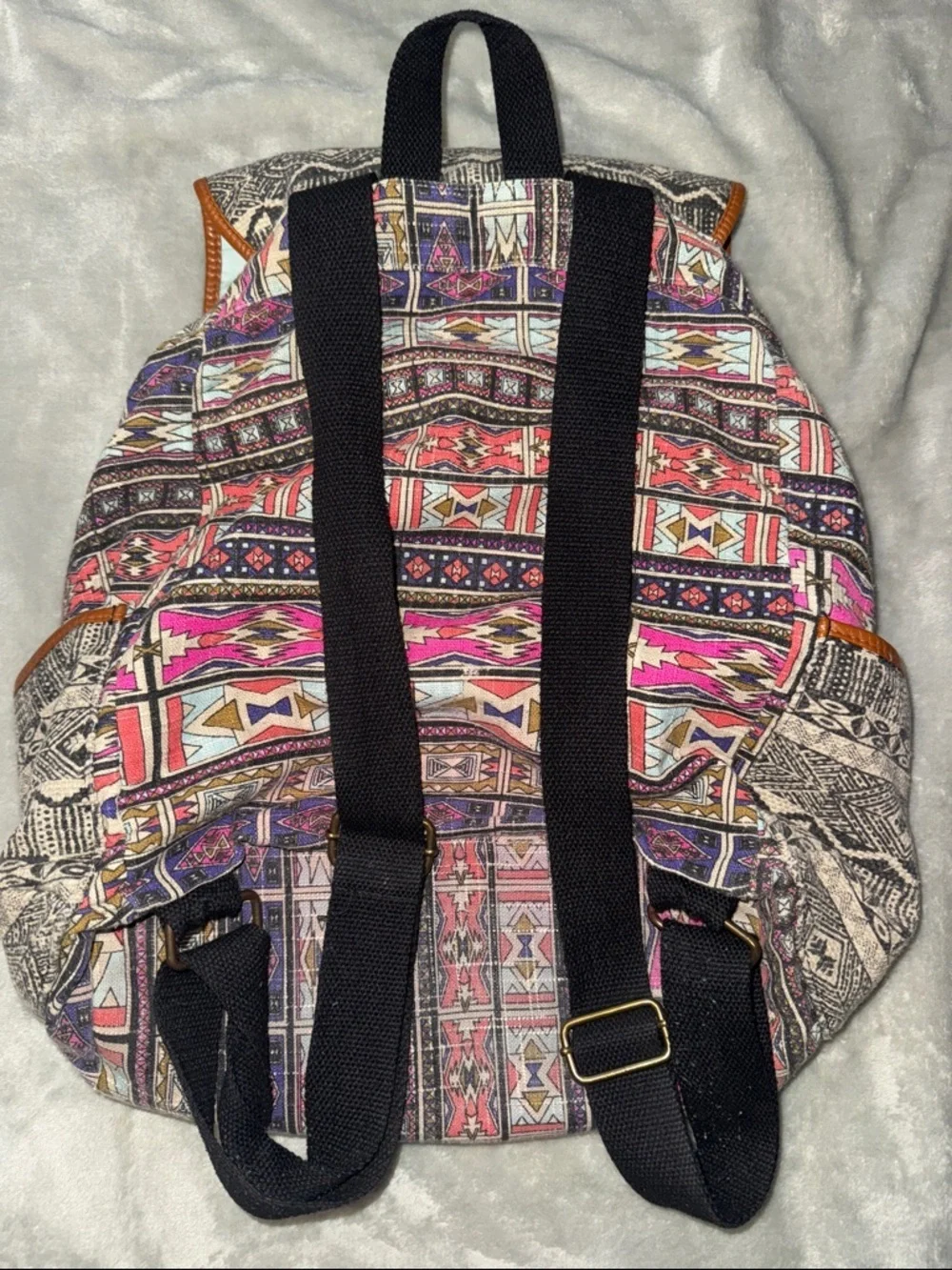 Mossimo Supply Co. Canvas Backpack with Pink Multi Aztec Print